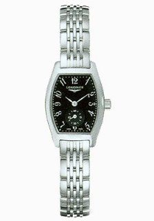 Longines Wrist Watches Longines evidenza Ladies watch. Black dial, L2.175.4.53.6: Longines: Watches