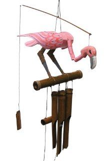 Cohasset 173 Pink Flamingo Wind Chime : Flamingo Windchime : Patio, Lawn & Garden
