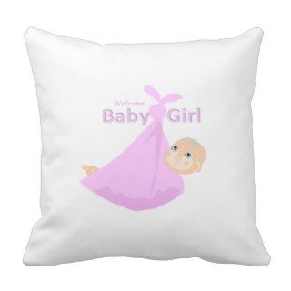 Baby Girl   Cute Cartoon Pillows