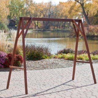Porch Swing: Wood Porch Swing Stand : Patio, Lawn & Garden