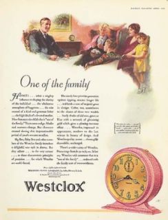 One of the family Westclox Alarm Clock ad 1929 McCall's: Entertainment Collectibles