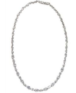 Eliot Danori Bracelet, Silver Tone Crystal Track Bangle   Fashion Jewelry   Jewelry & Watches