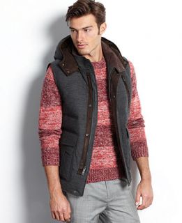 Vince Camuto Coat, Lux Down Filled Hooded Vest   Coats & Jackets   Men