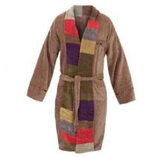 Deluxe Doctor Who 4th Doctory Adult Bathrobe, brown/multicolor, one size fits most Dr Who Bathrobe Clothing