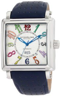 Stuhrling Original Men's 149C.3315C2 Leisure Manchester Ozzie Automatic Day and Date Blue Watch: Stuhrling Original: Watches