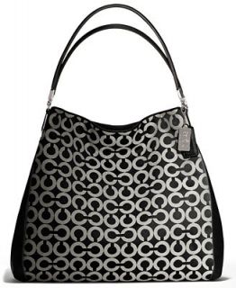 COACH MADISON PHOEBE SHOULDER BAG IN OP ART SATEEN FABRIC   COACH   Handbags & Accessories