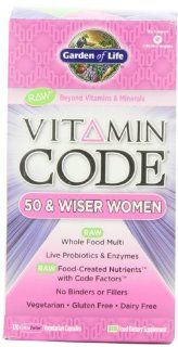 Garden of Life Vitamin Code Raw 50 and Wiser Women's Multivitamin, 120 Capsules: Health & Personal Care
