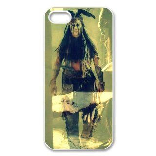 DiyPhoneCover Custom Johnny Depp "The Lone Ranger" Printed Hard Protective White Case Cover for Apple iPhone 5 DPC 2013 01950: Cell Phones & Accessories
