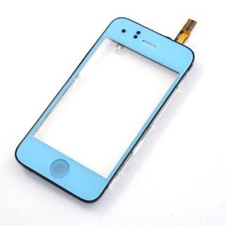 Zehui Light Blue Glass Touch Screen Digitizer Bezel Frame Assembly For Iphone 3Gs: Cell Phones & Accessories