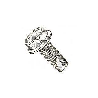 5/16 18x1 Thread Cutting Screw Ind Hex Washer Hd Type F UNC Steel / Zinc Plated, Pack of 1500 Ships FREE in USA: Thread Forming And Cutting Screws: Industrial & Scientific