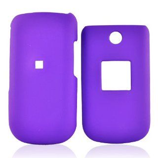 for Samsung T139 Rubberized Hard Case Cover Purple Cell Phones & Accessories