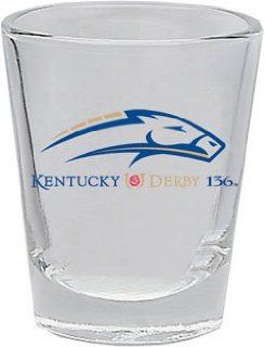 136TH Kentucky Derby Churchill Downs SHOT GLASS: Sports & Outdoors