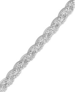 Giani Bernini Tri Tone Bracelet, 7 1/2 Twisted Popcorn Chain   Bracelets   Jewelry & Watches
