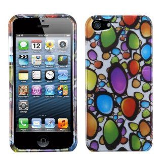 MYBAT Rainbow Gemstones (2D Silver) Phone Protector Cover for APPLE iPhone 5: Cell Phones & Accessories