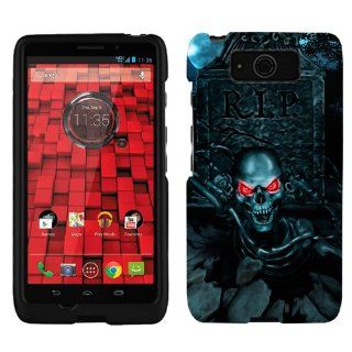 Motorola Droid Ultra Maxx Red Eye Skull from the grave Phone Case Cover Cell Phones & Accessories