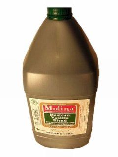 Molina Vanilla   Mexican Vanilla 134.8 FL oz / 4000 ml (1 Gallon)  Vanilla Beans Spices And Herbs  Grocery & Gourmet Food