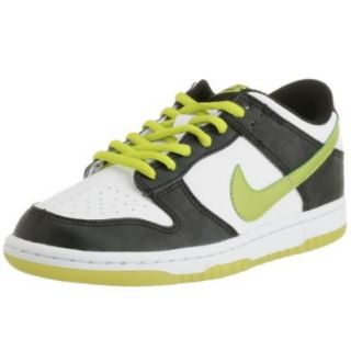 Nike Dunk Low White Bright Cactus Black GS/Big Kids Basketball Shoes 306339 133: Basketball Shoes: Shoes