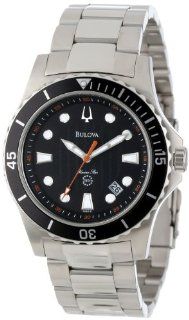 Bulova Men's 98B131 Marine Star Black Dial Bracelet Watch Bulova Watches