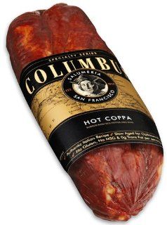 Columbus Salame Company Hot Dry Coppa approx. 2lbs : Salami : Grocery & Gourmet Food