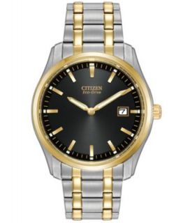 Citizen Mens Eco Drive Two Tone Stainless Steel Bracelet Watch 40mm BM7264 51A   Watches   Jewelry & Watches