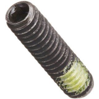 Steel Set Screw, Plain Finish, Hex Socket Drive, Cup Point, Meets ASME B18.3/ASTM F912/IFI 124, 3/4" Length, #8 32 Threads (Pack of 100): Industrial & Scientific