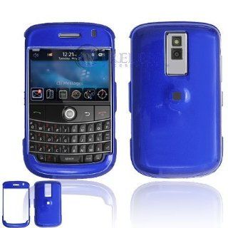 Hard Plastic Blue Phone Protector Case For BlackBerry Bold 9000: Cell Phones & Accessories