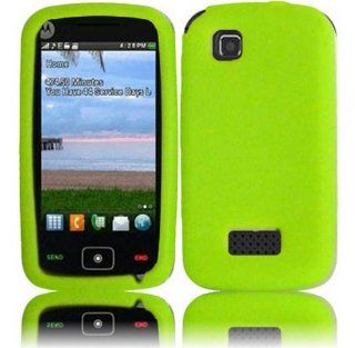 Neon Green Silicone Jelly Skin Case Cover for Motorola EX124G: Cell Phones & Accessories