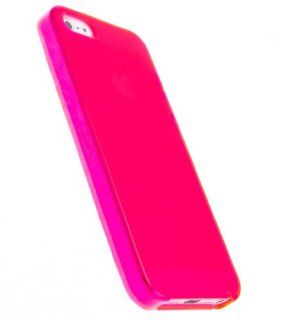 CASE123 Soft Matte TPU Gel Skin Case Cover for Apple iPhone 5   Hot Pink: Cell Phones & Accessories