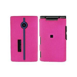 CoverON Hard Rubberized Hot Pink Cover Case and Pink Swivel Belt Clip for Kyocera Neo E1100 [WCM121]: Cell Phones & Accessories