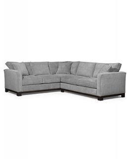 Kenton Fabric Sectional Sofa, 2 Piece 107W x 94D x 33H Custom Colors   Furniture