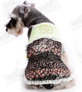 for spring and summer (small and medium sized doggies) dock wear size 2 cool sealche DogWear pet dog pet dog clothes green floral (japan import): Pet Supplies