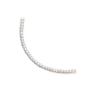 14k 4 4.5mm White FW Onion Cultured Pearl Necklace   24 Inch   JewelryWeb: Jewelry