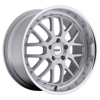 18x8 TSW Valencia (Silver w/ Mirror Lip) Wheels/Rims 5x114.3 (1880VAL405114S76): Automotive