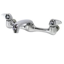DeNovo Two handle Wallmount Polished Chrome Laundry Faucet Pioneer Kitchen Faucets