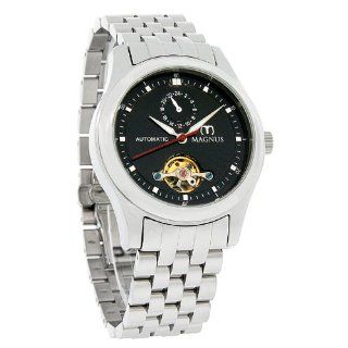 Magnus Santiago Mens Black Automatic Watch M107mss32: Watches