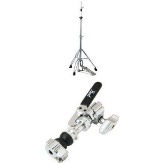 Pearl H830 Hi Hat Stand, Demonator Style Long Footboard and Swivel Legs with Pearl DCL300P Drop Clutch, Felt Washers, Lock Nut Musical Instruments