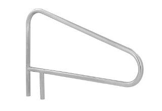 S.R. Smith DMS 103A 2 Bend Deck Mounted Stainless Steel Braced Swimming Pool Handrail : Patio, Lawn & Garden