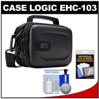 Case Logic EHC 103 Hard Shell Compact Camcorder Case (Black) with Accessory Kit : Camera & Photo