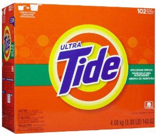 Tide Powder Laundry Detergent, Mountain Spring, 143 oz, 102 lds: Health & Personal Care