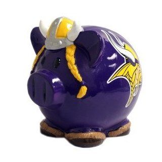 Minnesota Vikings Piggy Bank   Thematic Large : Sports Related Collectibles : Sports & Outdoors
