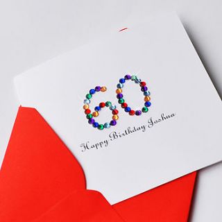personalised special age birthday card by come for a dream