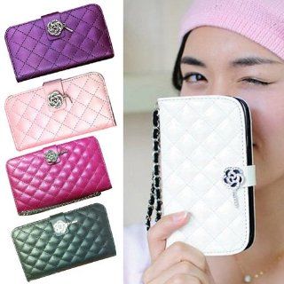 S9D Luxury Wallet Crystal Diamond Leather Case Cover For Samsung Galaxy Note 2 Cell Phones & Accessories