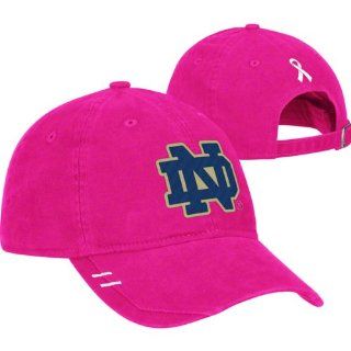 Notre Dame Fighting Irish Breast Cancer Awareness Pink Adjustable Hat  Sports Fan Baseball Caps  Sports & Outdoors