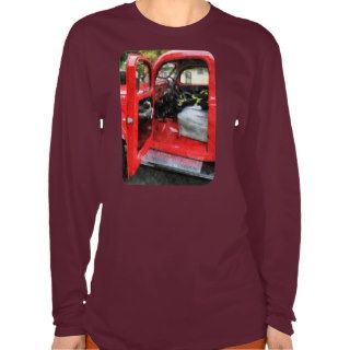 Fire Truck With Fireman's Uniform Tee Shirt