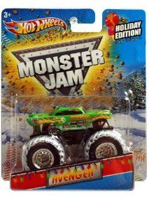 2011 Hot Wheels Monster Jam Holiday Edition AVENGER 1/64 Scale Collectible Truck with Monster Jam TATTOO Toys & Games