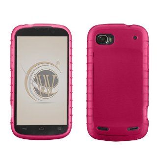 Transparent Hot Pink TPU Protector Case for ZTE N861: Cell Phones & Accessories