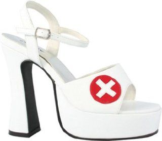 Sexy Nurse High Heel Shoes  White, Size 9: Office Products