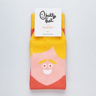 brad feet socks by chattyfeet socks