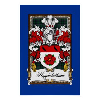 Higginbotham Family Crest Print