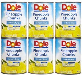 Dole Pineapple Chunks in Heavy Syrup 20 oz : Canned And Jarred Pineapples : Grocery & Gourmet Food